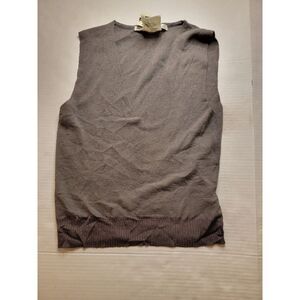 max studio Knitwear sleeveless gray v neck top‎ Size Small